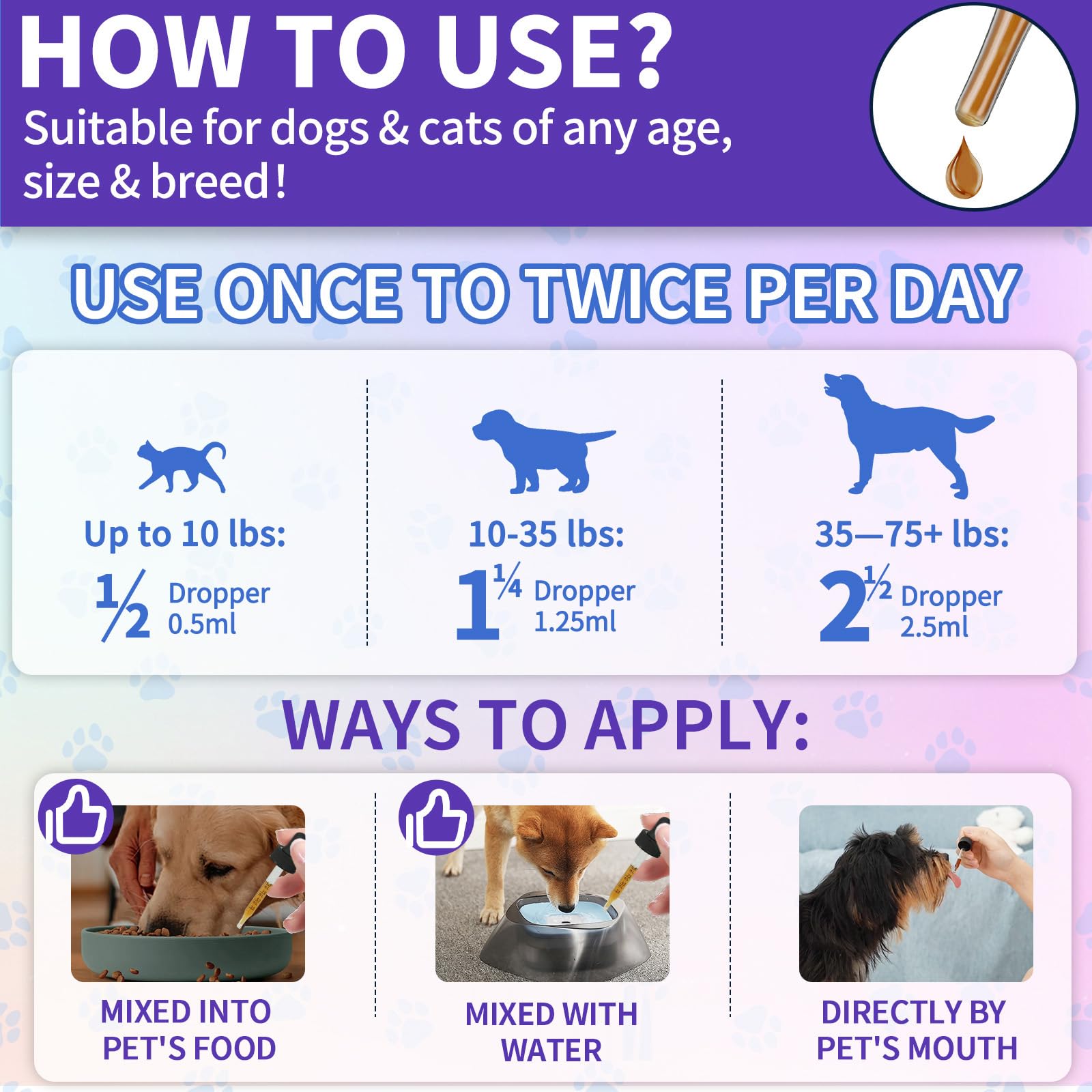 WEALLIN flea and tick support drops being offered to a dog.