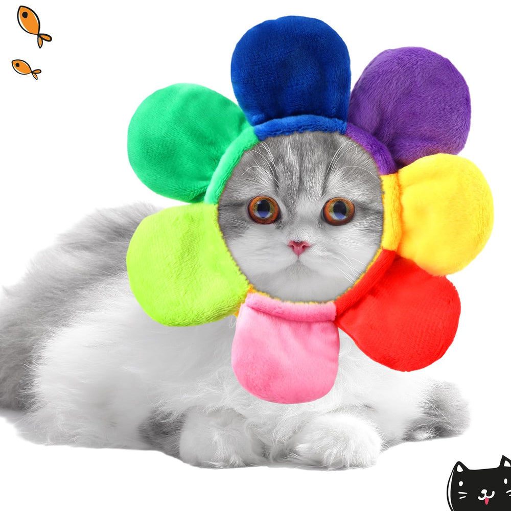 Weewooday flower pet hat shown as one of the five styles.