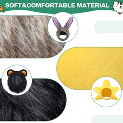 Weewooday pet hat featuring a colorful flower design.