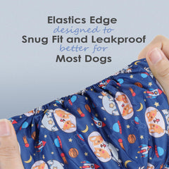 Wegreeco washable male dog belly band featuring the funny dogs pattern.