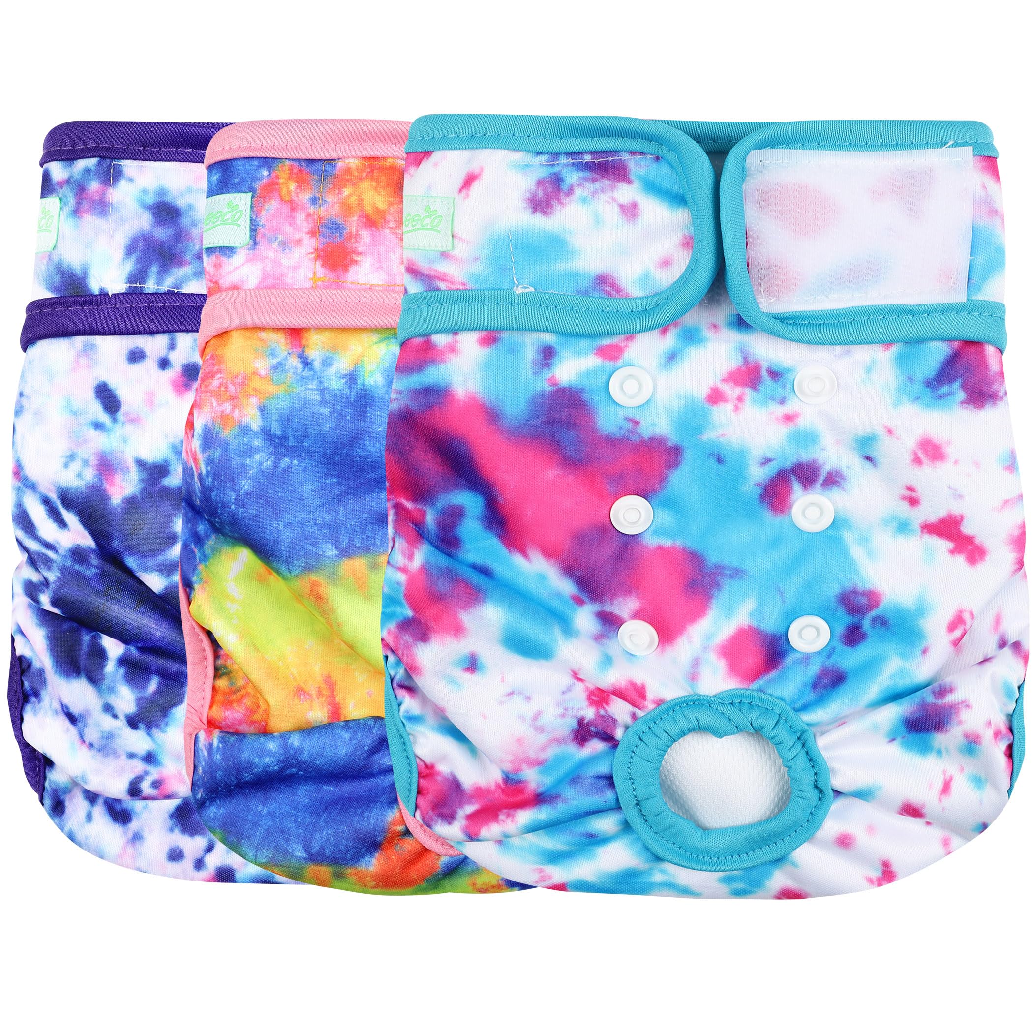wegreeco dog diapers shown from the front.