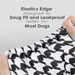 Wegreeco male dog belly band showing the sewn-in absorbent pad.