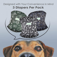 Wegreeco male dog belly band close-up showing the soft jersey inner layer.