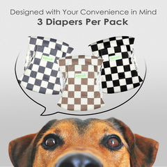 wegreeco washable male dog belly band showing its soft jersey inner lining.