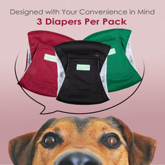Wegreeco male dog belly band with its soft jersey inner layer visible.