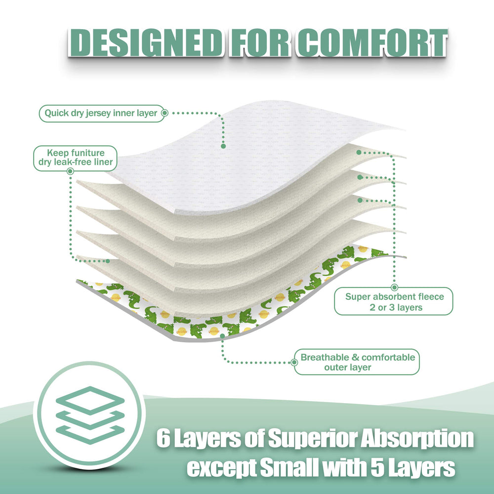 wegreeco reusable dog diapers shown in the three fashion colors included in the pack.