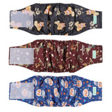 Wegreeco washable male dog belly band shown from the front.