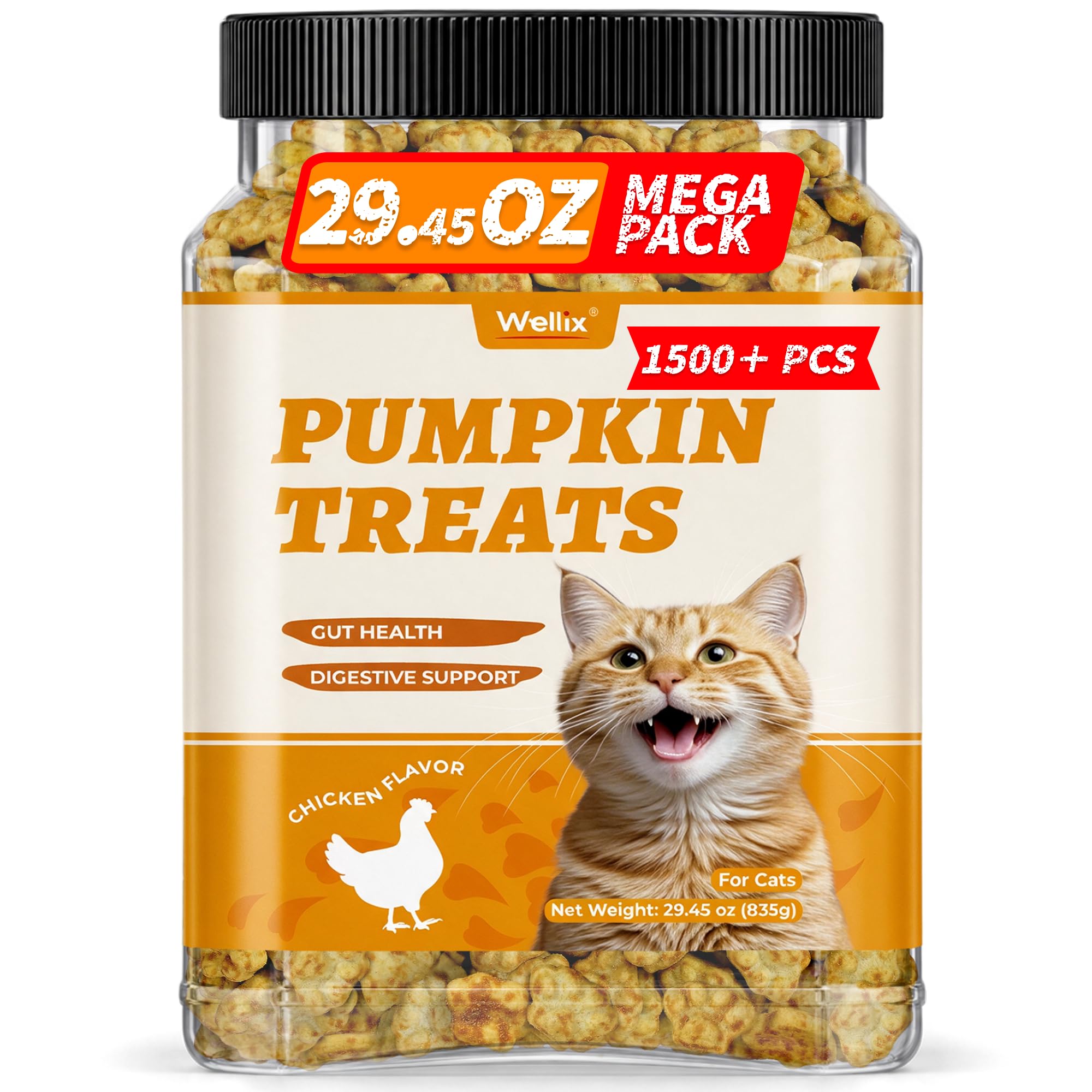 Wellix cat treats shown with the package front facing the camera.
