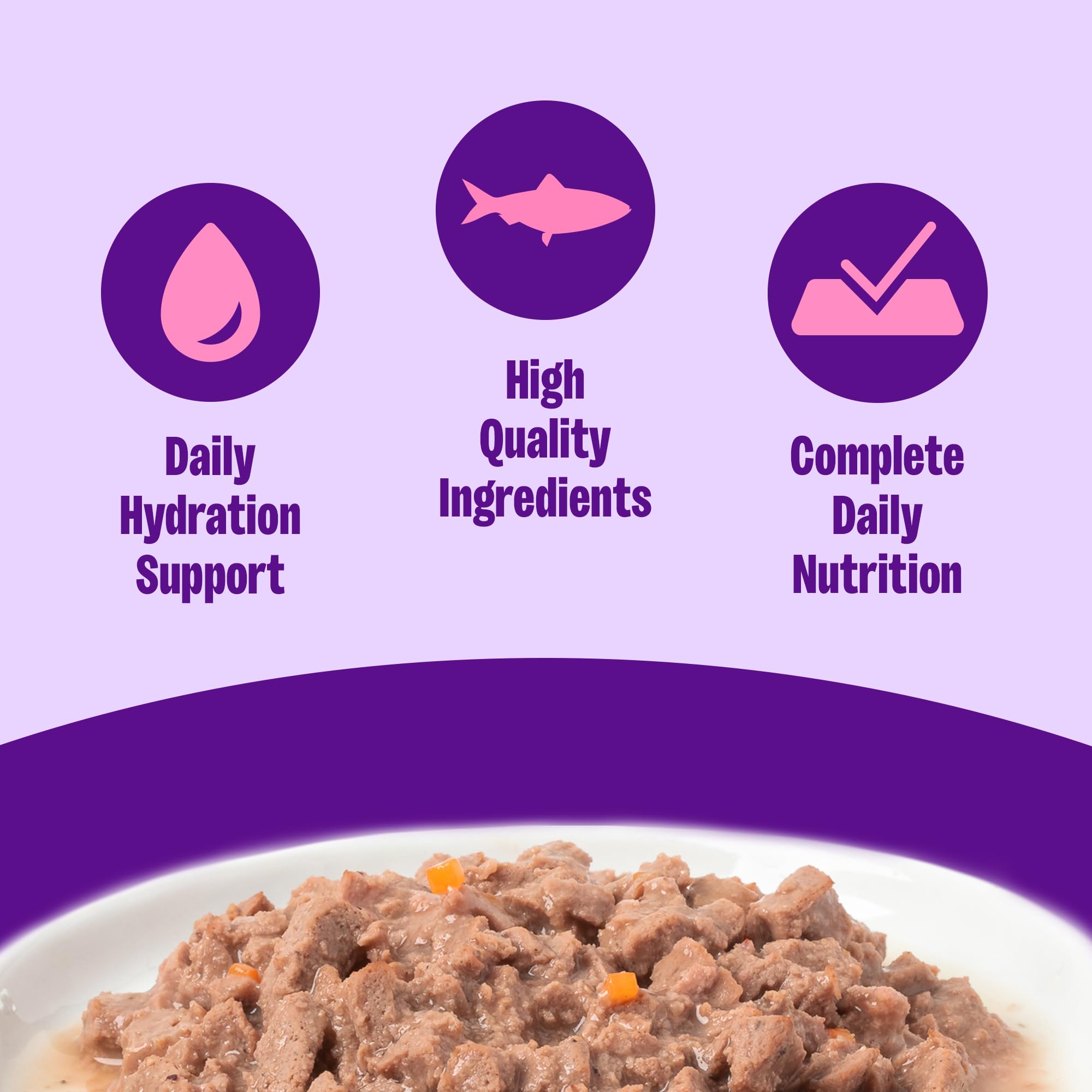 Wellness Complete Health Gravies adult cat food salmon recipe can shown individually.