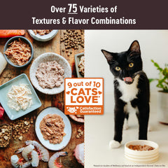 Wellness CORE Tiny Tasters cat food shown close up to highlight its smooth pâté texture.