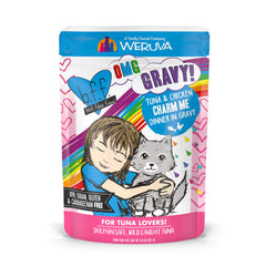Weruva B.F.F. OMG cat food pouch shown from the front.