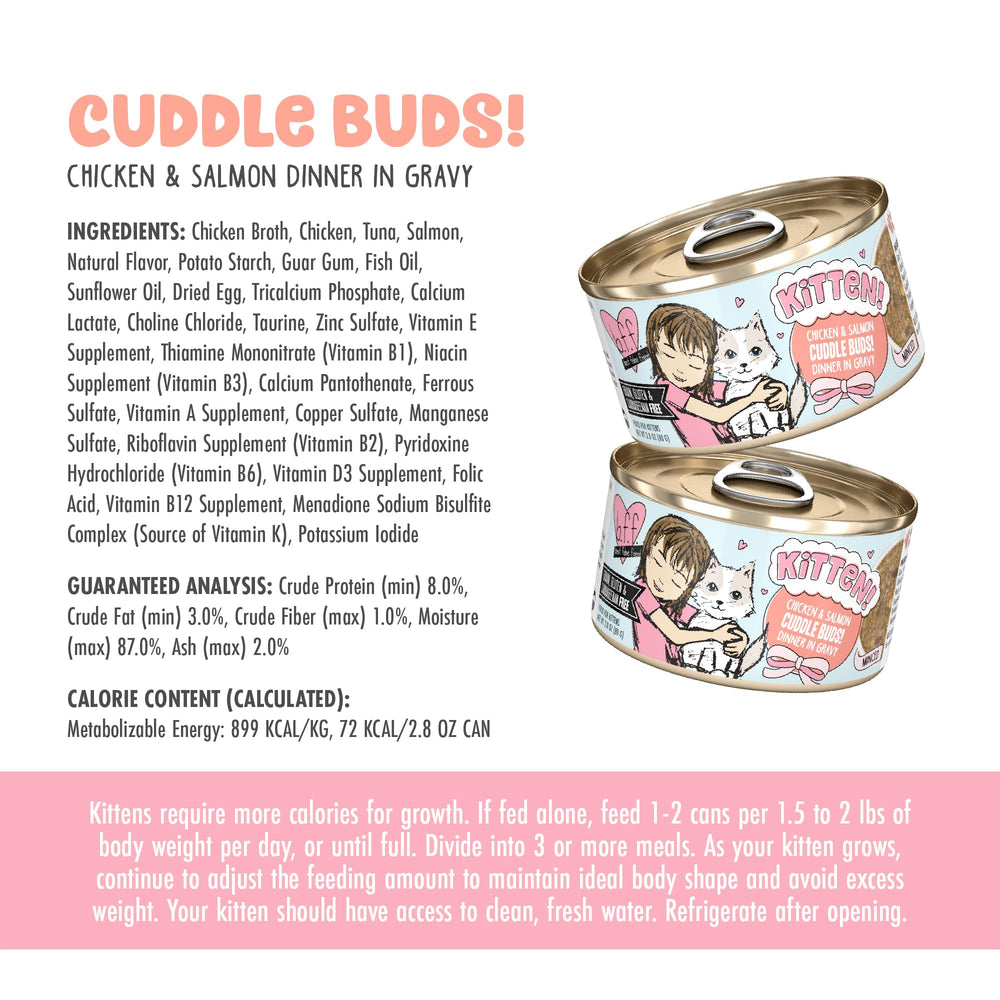 Weruva B.F.F. kitten food featuring its chicken protein.