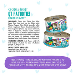 Weruva B.F.F. OMG cat food showing its minced texture.