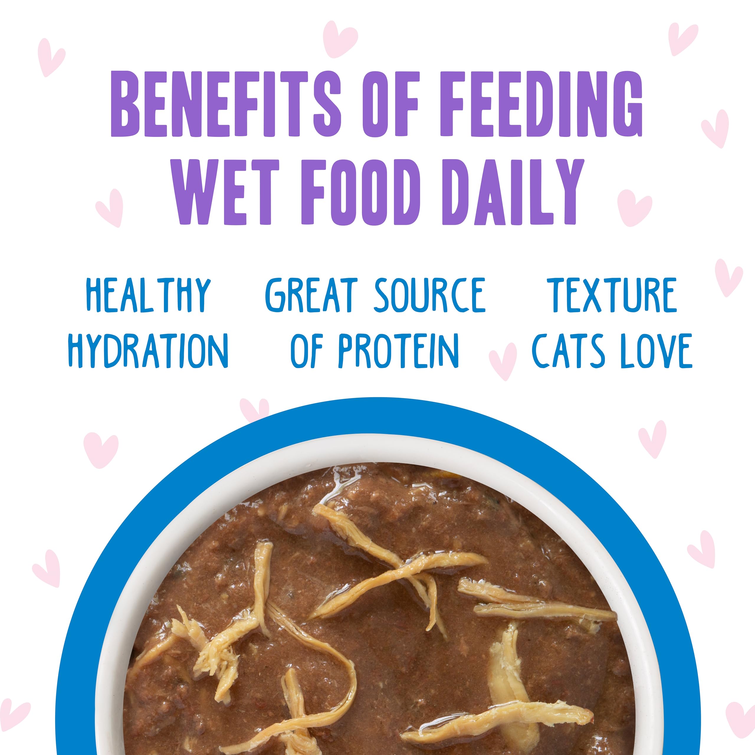 Weruva B.F.F. OMG cat food shown open to reveal the meal.
