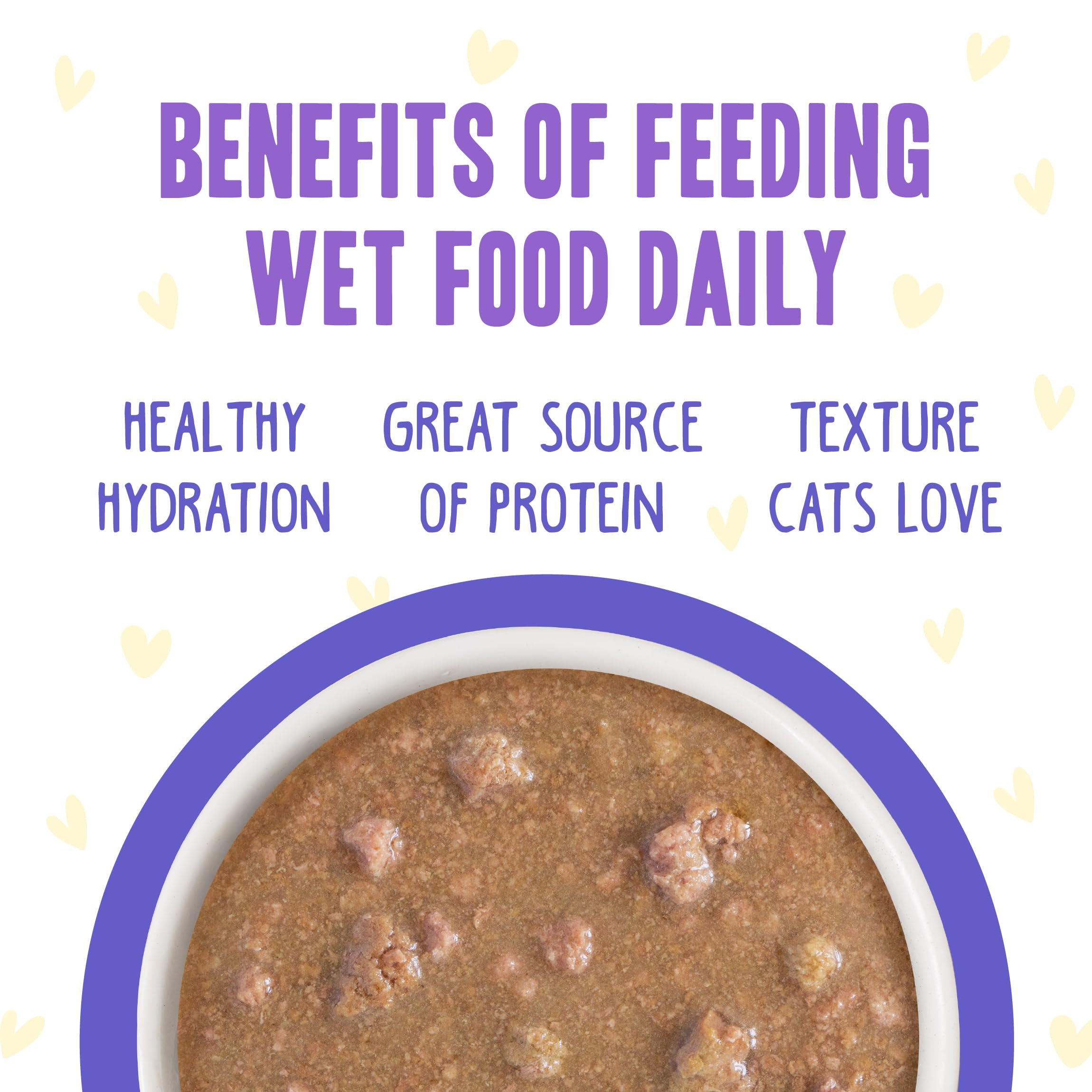 Weruva B.F.F. OMG cat food shown as an eight-can pack.
