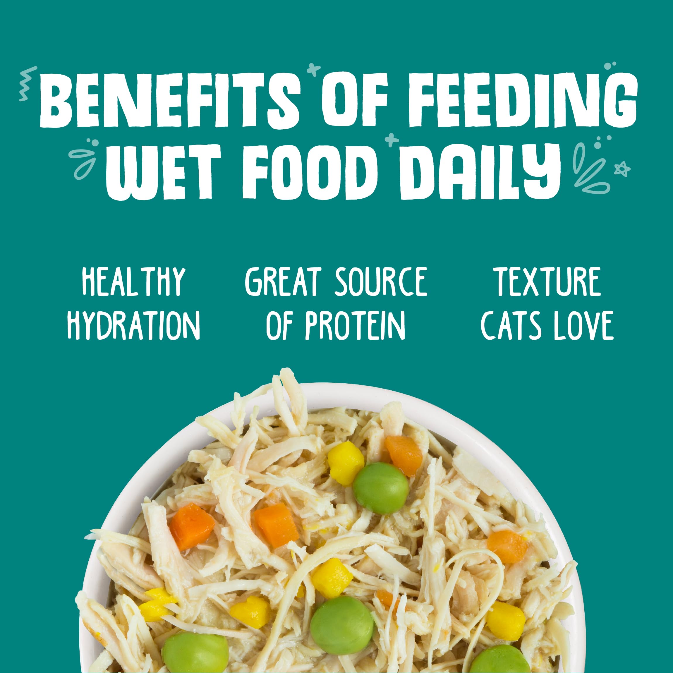 Weruva Funky Chunky cat food shown as a 24-can pack.