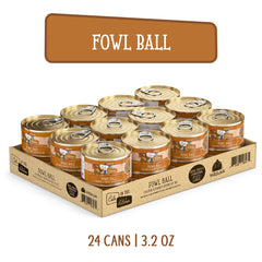 Weruva Fowl Ball cat food recipe featuring chicken and turkey.