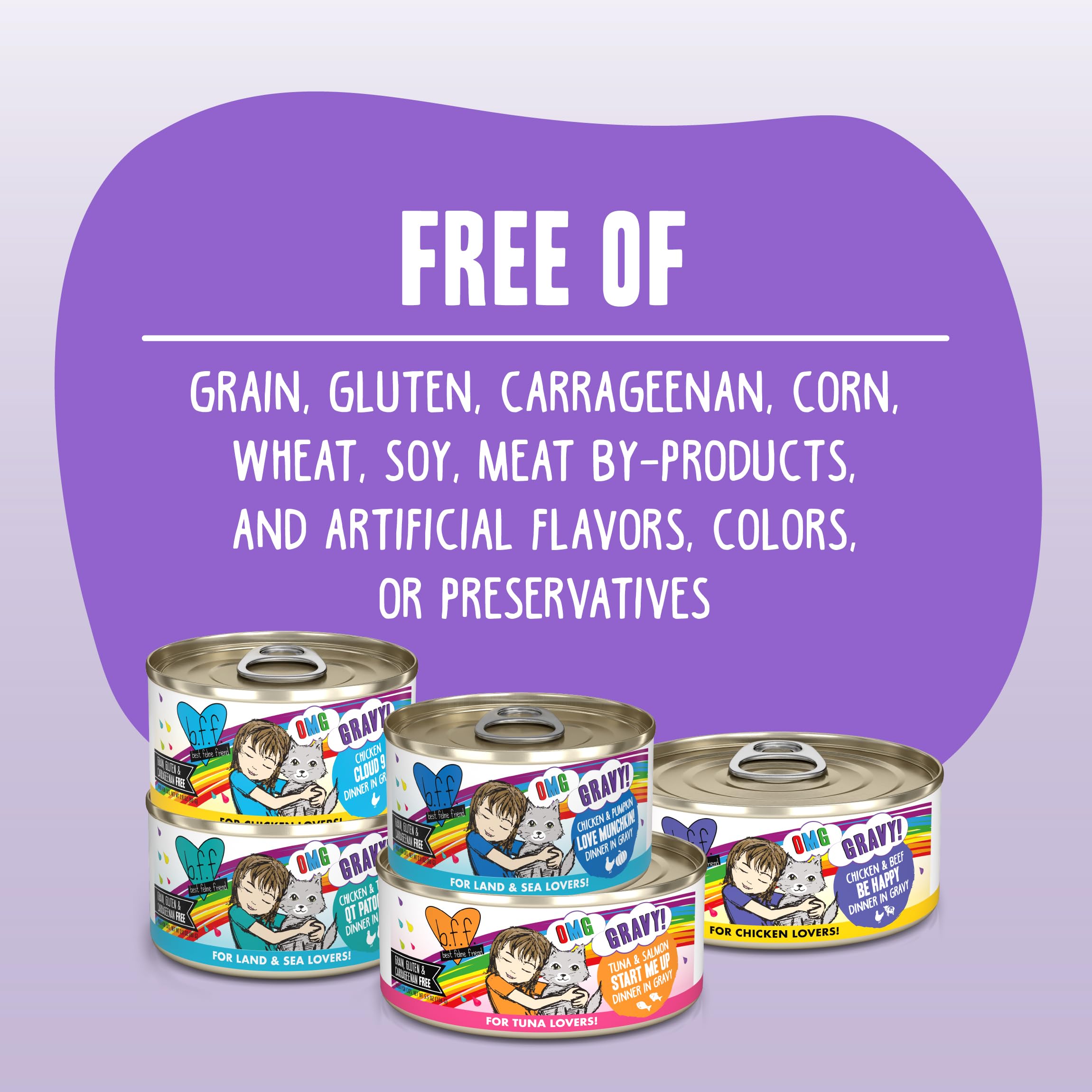 Weruva cat food shown as an eight-can pack.