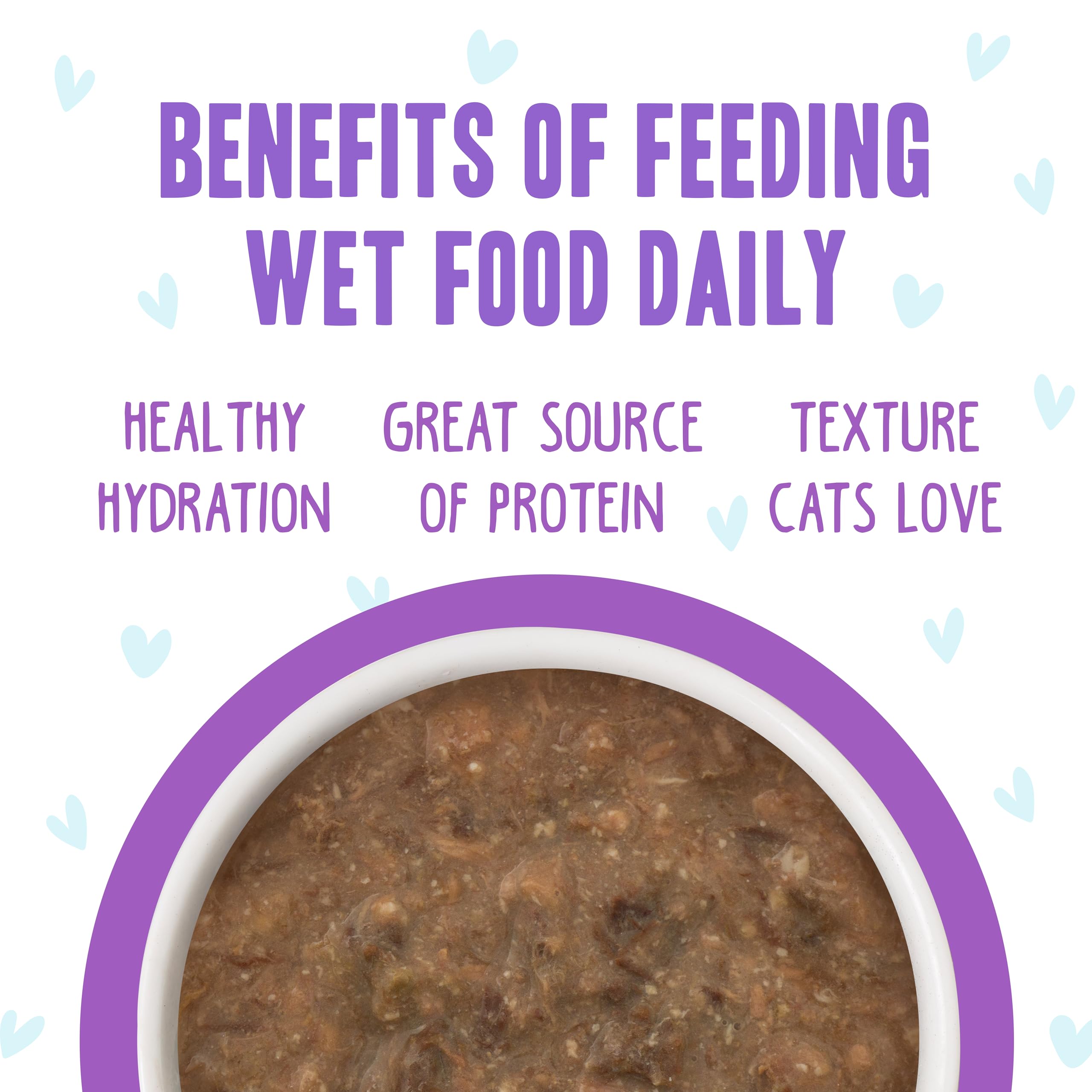 Weruva B.F.F. OMG cat food with a close view of minced pieces.