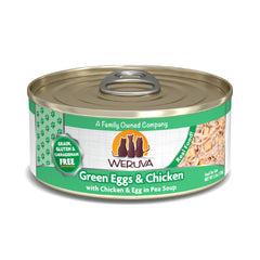 Weruva Classic cat food can shown from the front.