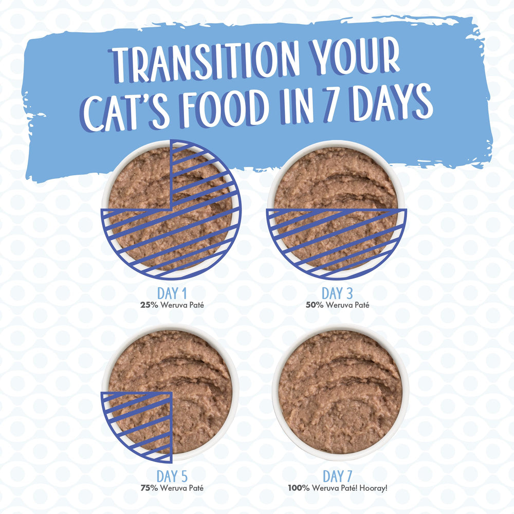 Weruva wet cat food shown as a serving of pâté.