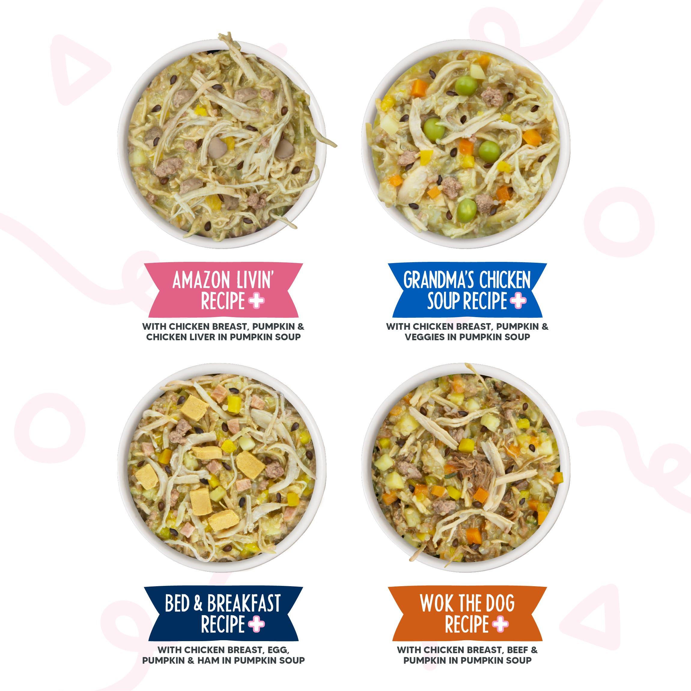 Weruva wet dog food Grandma’s Chicken Soup Recipe Plus cup.