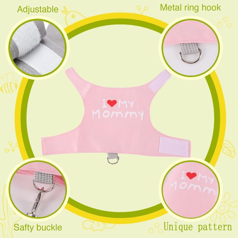 WEVONIGU small animal backpack carrier harness set with its soft-backed design.