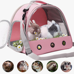 WEVONIGU small animal carrier showing the side-access window.