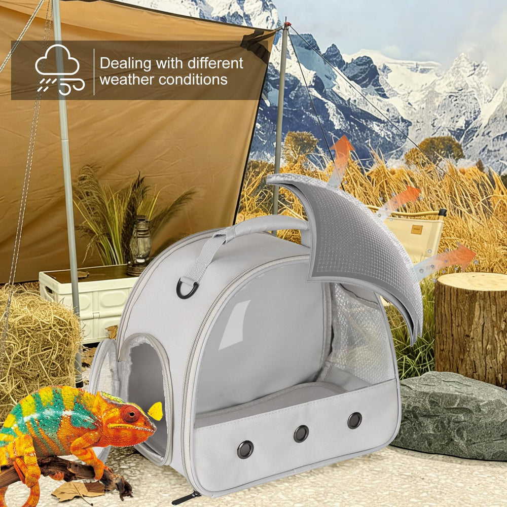 WEVONIGU small animal carrier showing the side-access window.