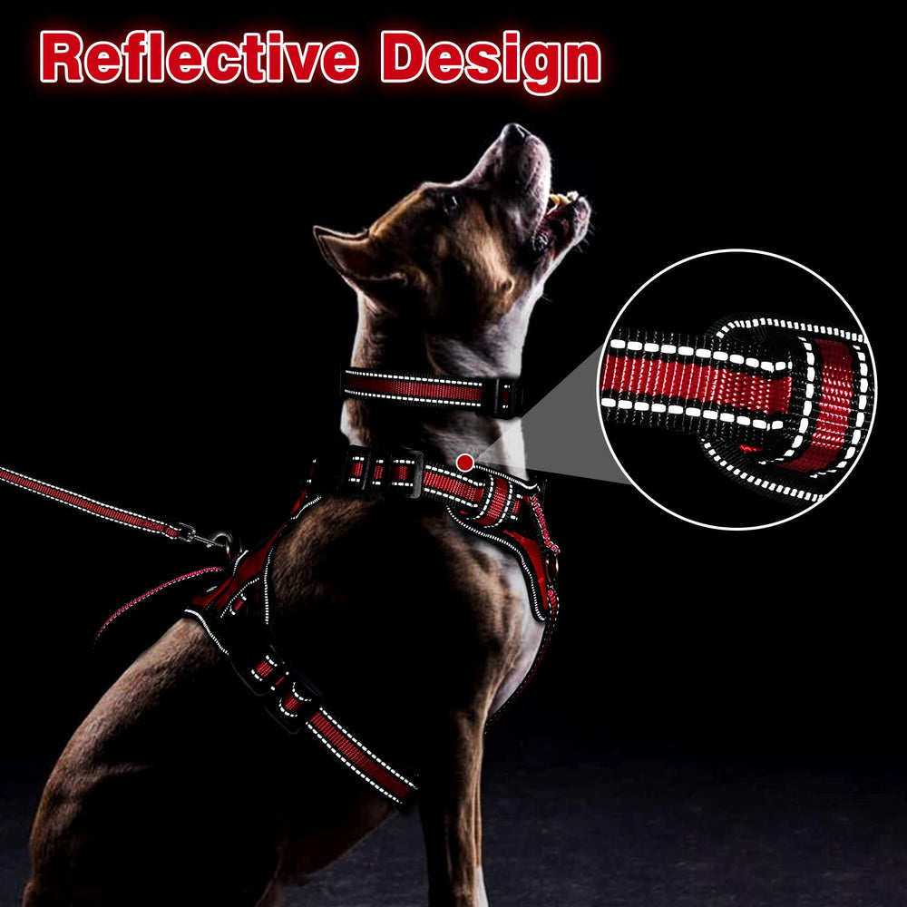 WINSEE dog harness close-up showing an adjustable strap and stitching.
