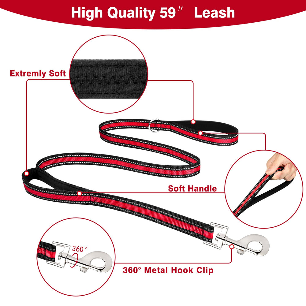 WINSEE dog harness detail showing the rear leash attachment.