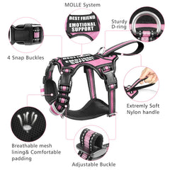 WINSEE dog harness front leash ring shown in close-up.
