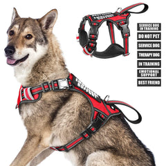 WINSEE dog harness shown from the front with its vest shape visible.