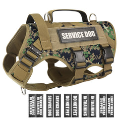 WINSEE dog harness shown from the front as a tactical service vest.