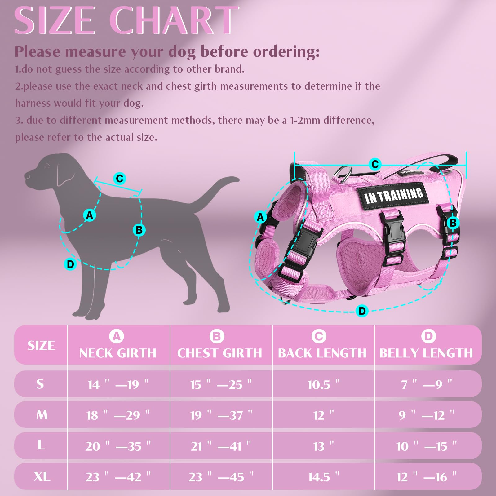 WINSEE dog harness close-up showing its quick-release buckles.