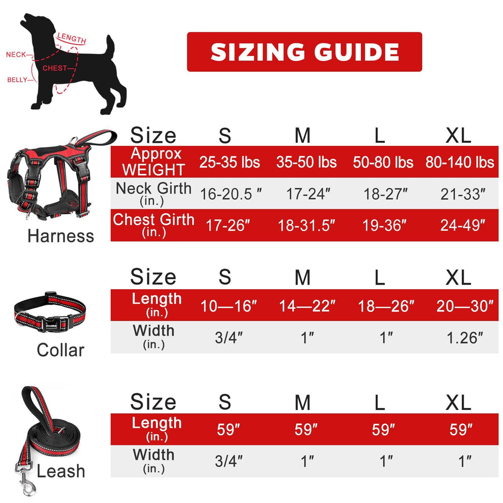WINSEE dog harness shown being worn during a walk.