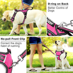 WINSEE dog vest harness showing the adjustable neck and chest straps.