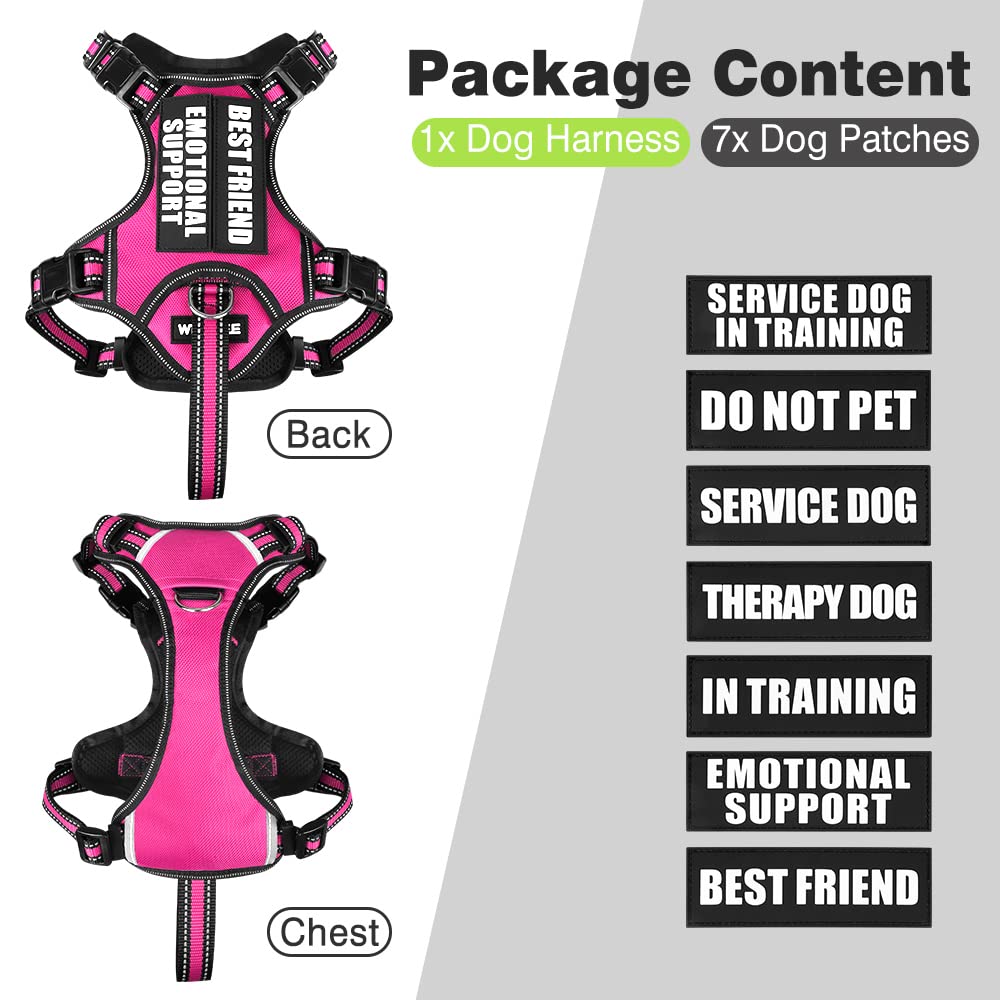 WINSEE dog vest harness with its front control handle.