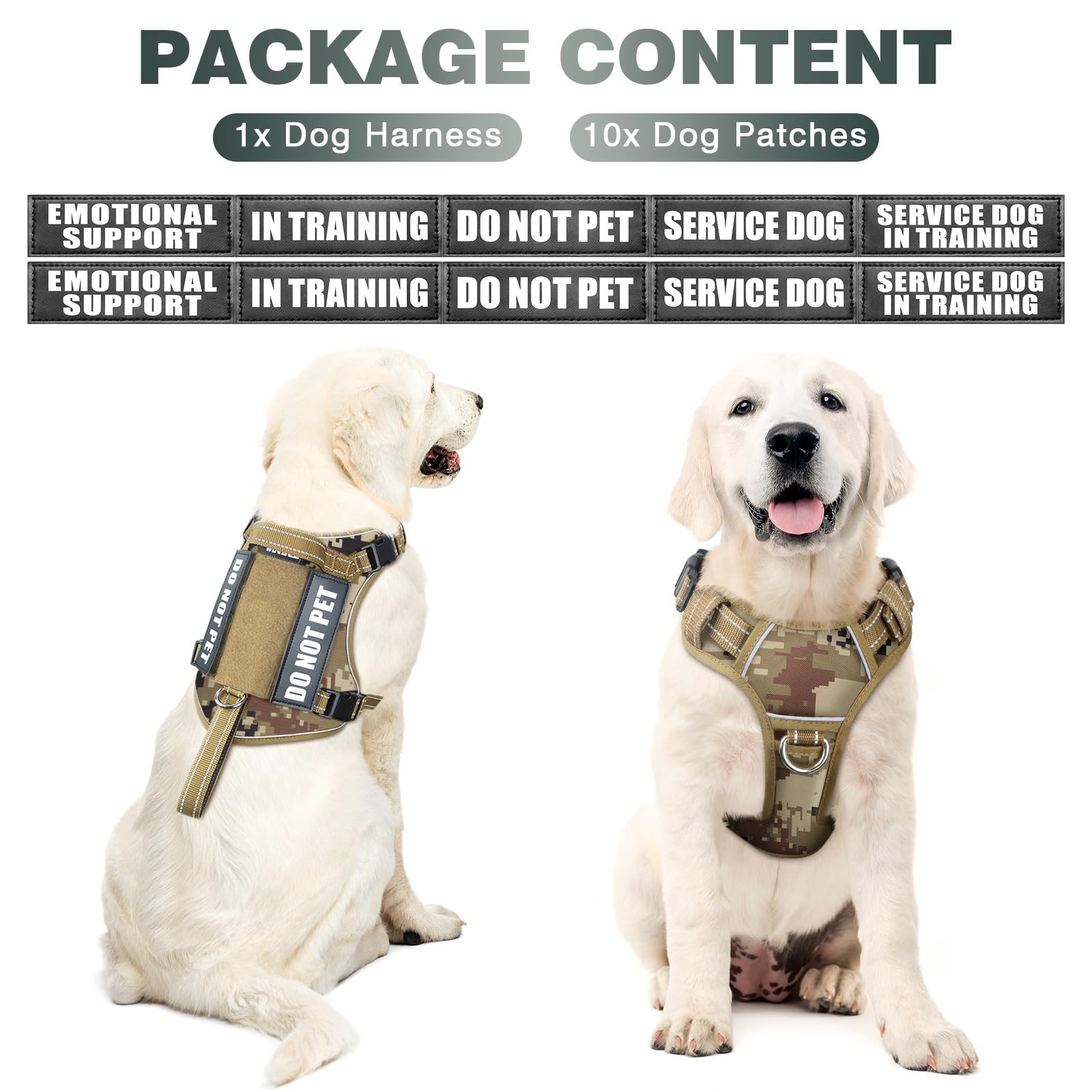 WINSEE Tactical Dog Harness quick-release buckle and adjustable strap detail.
