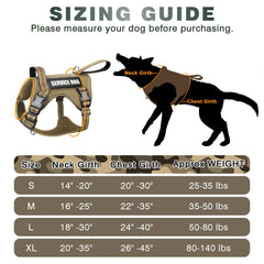 WINSEE tactical dog harness close-up showing the front handle.