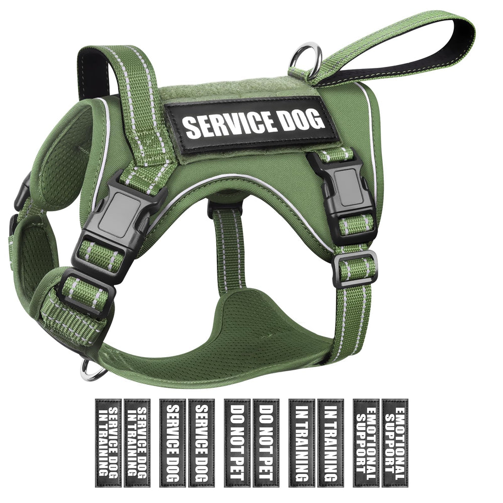 WINSEE Tactical Dog Harness shown from the front with its vest-style design.