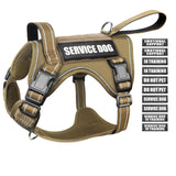 WINSEE tactical dog harness shown from the front.