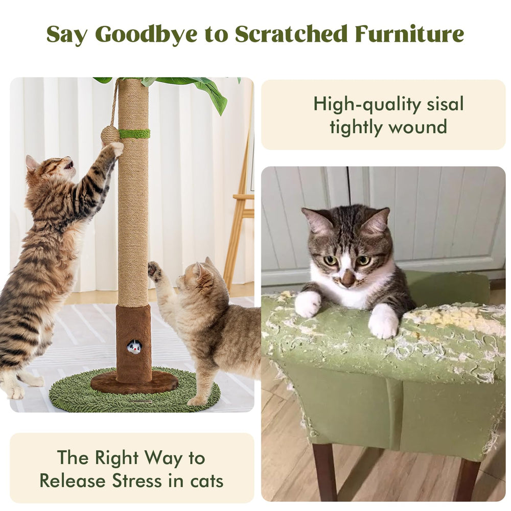 Woochpet Cat Scratching Post displaying its tree-inspired silhouette.