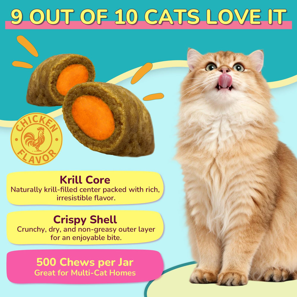 A daily serving of Woyamay cat flea and itch relief chews.