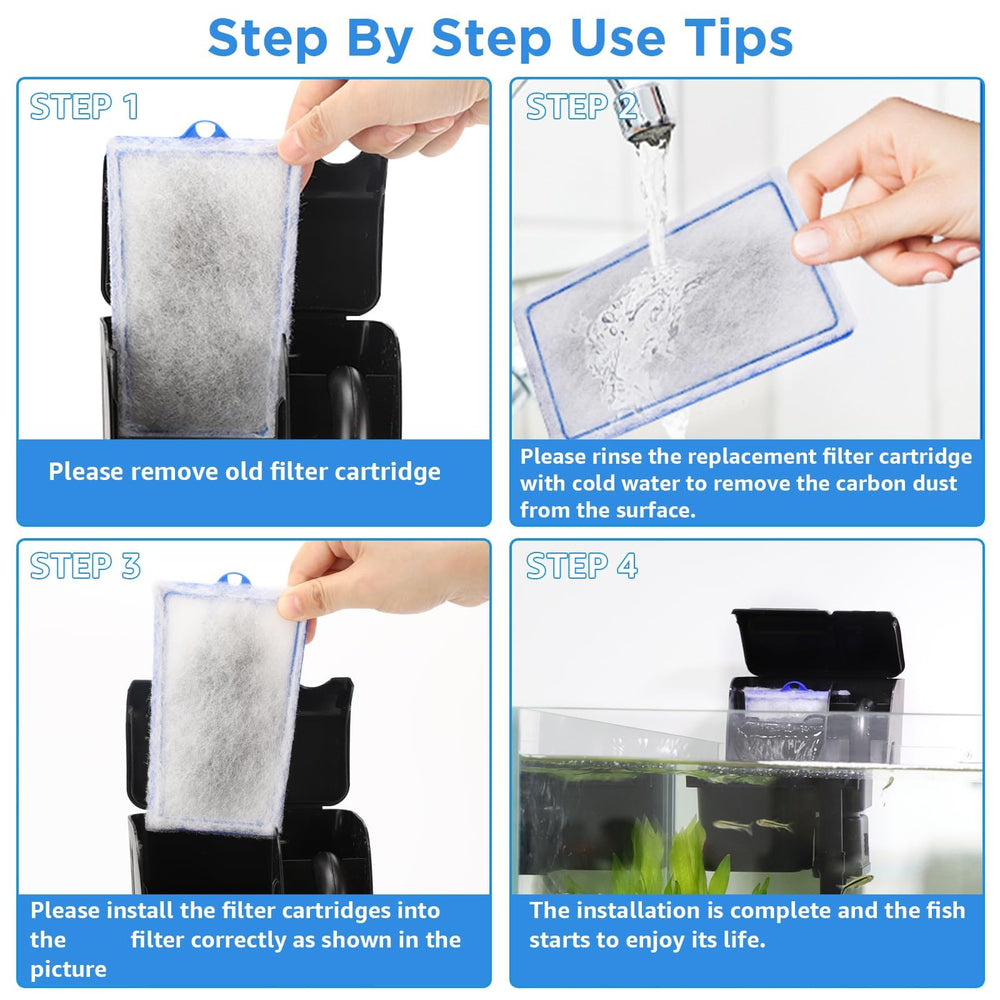 XBBWMRS large aquarium filter cartridge shown fitted in a compatible aquarium filter.