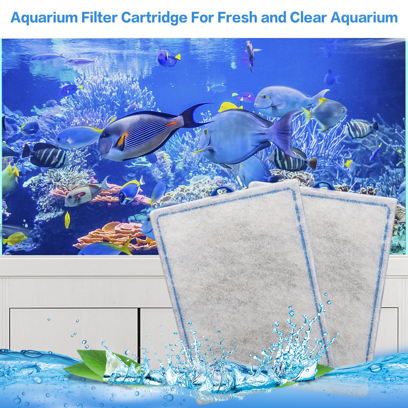 XBBWMRS large aquarium filter cartridge close-up showing its wrapped edge.