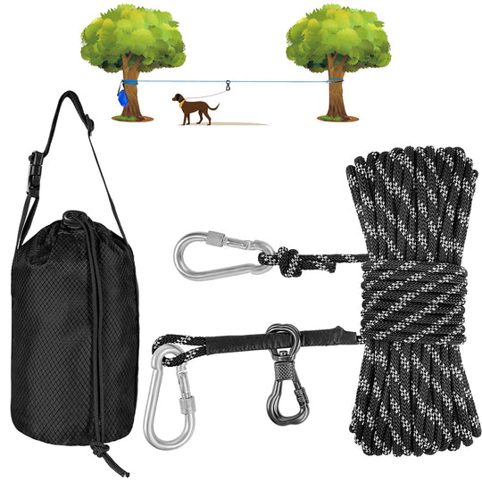 XiaZ dog trolley system shown as a product overview.