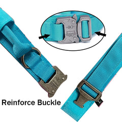Xqpetlihai Tactical Dog Collar fabric shown in a nylon texture close-up.