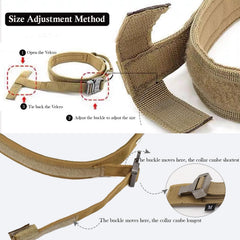 Xqpetlihai Tactical Dog Collar showing its soft padded lining.