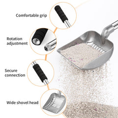 Yangbaga cat litter scoop with its detachable handle sections visible.